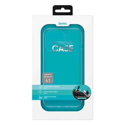 Apple iPhone 13 Benks Matte Electroplated TPU Kapak Pembe