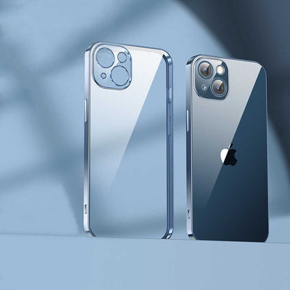 Apple iPhone 13 Benks Matte Electroplated TPU Kapak Mavi