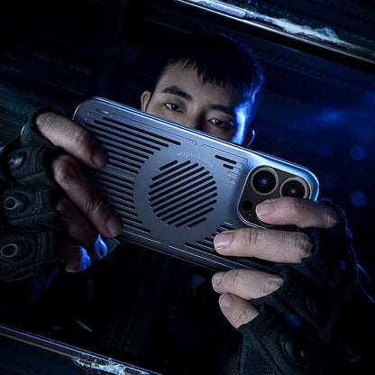 Apple iPhone 13 Kılıf Benks Bizzard Soğutucu Özellikli Oyuncu Telefon Kılıfı Gri