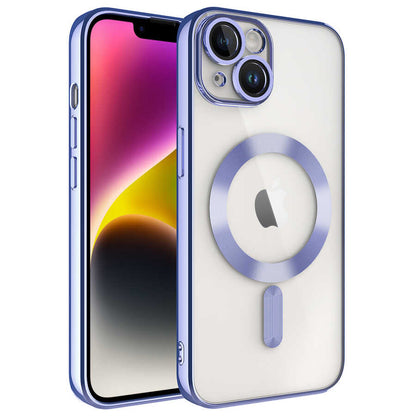 Apple iPhone 13 Kılıf Kamera Korumalı M-safe Wireless Şarj Özellikli Zore Demre Kapak