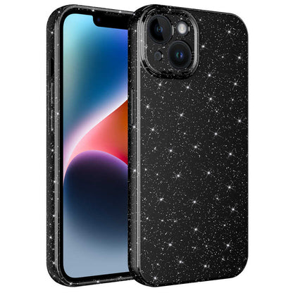 Apple iPhone 13 Kılıf Kamera Korumalı Simli Lüks Zore Koton Kapak