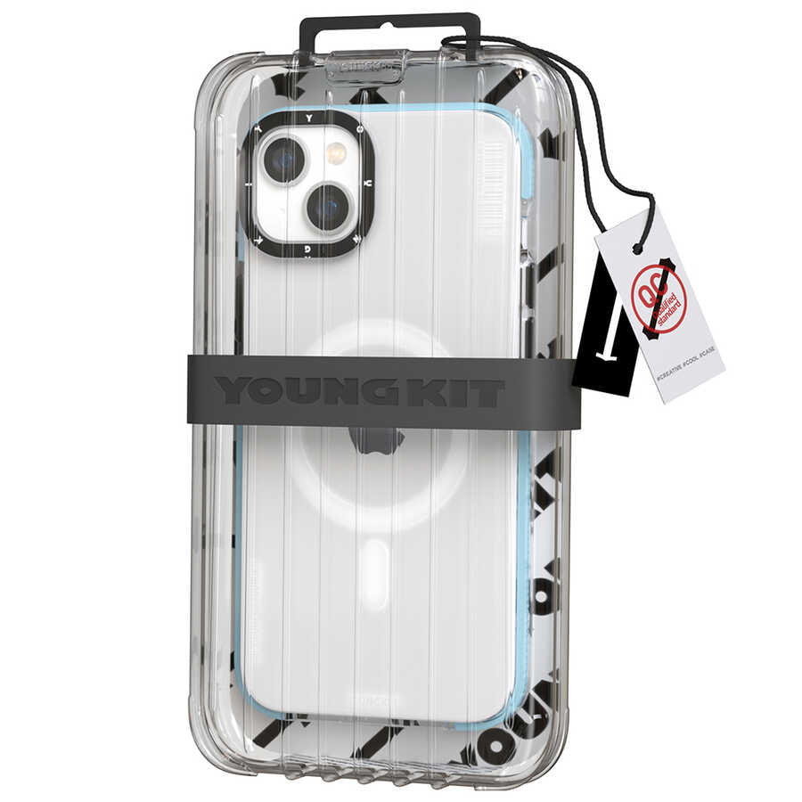 Apple iPhone 13 Kılıf M-safe Şarj Özellikli YoungKit Exquisite Serisi Kapak Mor