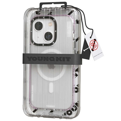 Apple iPhone 13 Kılıf M-safe Şarj Özellikli Youngkit Jane Sand Serisi Kapak Siyah