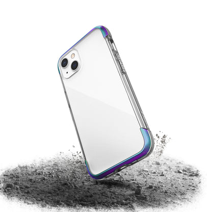 Apple iPhone 13 Kılıf Raptic Air Serisi Airbag Tasarımlı Metal Köşelikli Şeffaf Kapak Colorful