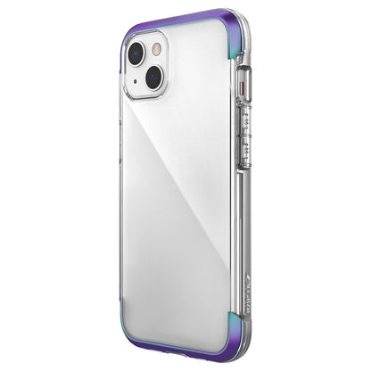 Apple iPhone 13 Kılıf Raptic Air Serisi Airbag Tasarımlı Metal Köşelikli Şeffaf Kapak Colorful