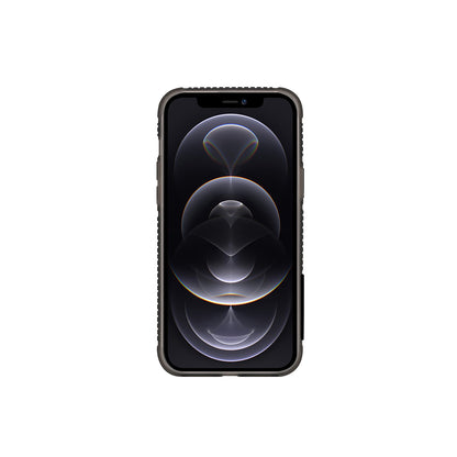 Apple iPhone 13 Kılıf Skinarma Şeffaf Desenli Airbag Tasarımlı Standlı Shimma Kapak Siyah