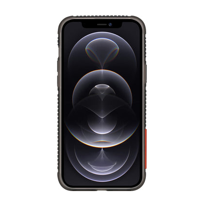 Apple iPhone 13 Kılıf Skinarma Şeffaf Desenli Standlı Ryoiki Kapak Siyah-Kırmızı