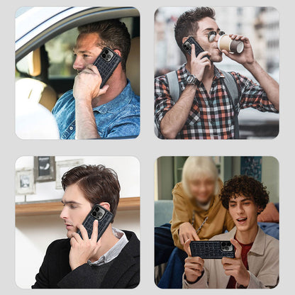 Apple iPhone 13 Kılıf Wiwu Croco Pattern Calfskin Orjinal Deri Kapak Siyah