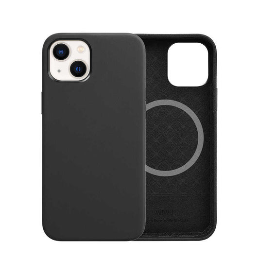 Apple iPhone 13 Kılıf Wiwu M-safe Magnetic Kapak Siyah