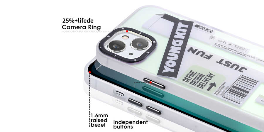 Apple iPhone 13 Kılıf YoungKit Fashion Culture Time Serisi Kapak CL035 Day İn Day Out