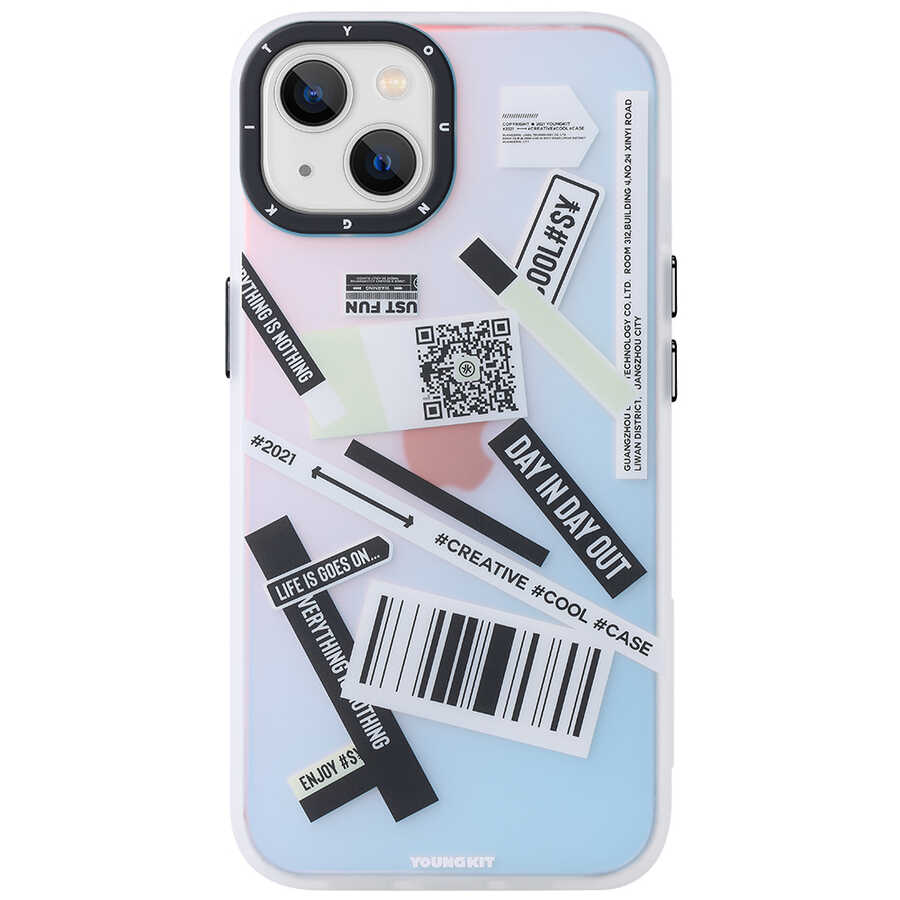 Apple iPhone 13 Kılıf YoungKit Fashion Culture Time Serisi Kapak CL035 Day İn Day Out