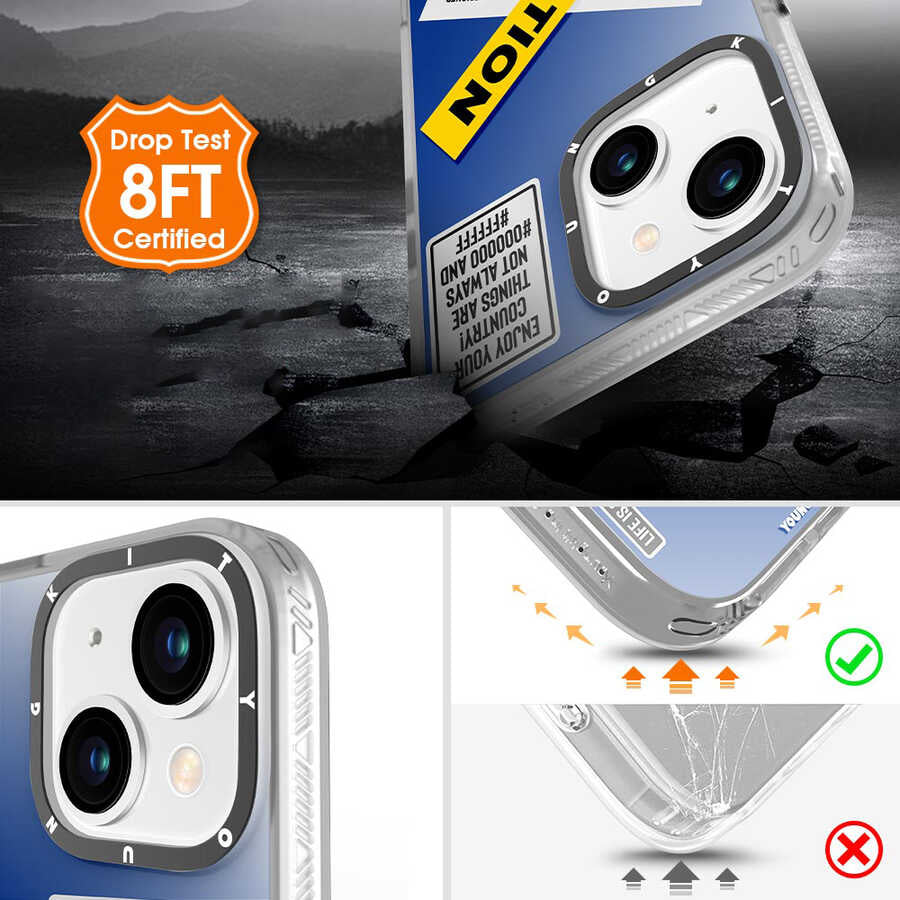 Apple iPhone 13 Kılıf YoungKit Holiday Serisi Kapak Beyaz