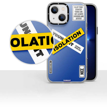 Apple iPhone 13 Kılıf YoungKit Holiday Serisi Kapak Mavi