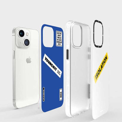 Apple iPhone 13 Kılıf YoungKit Holiday Serisi Kapak Beyaz