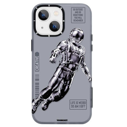 Apple iPhone 13 Kılıf YoungKit Klasik Serisi Kapak CL001 Astronaut