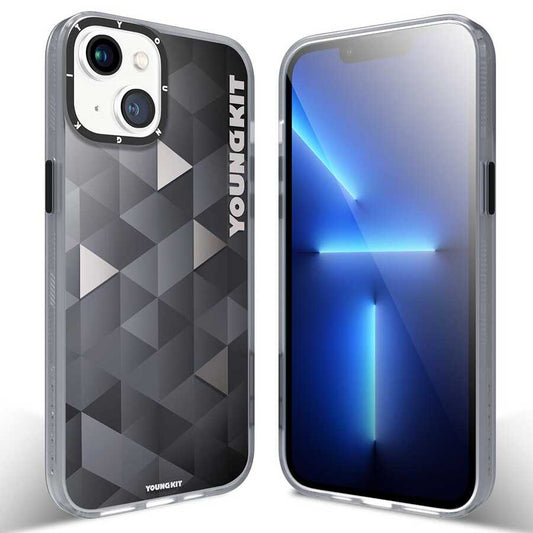 Apple iPhone 13 Kılıf YoungKit Klasik Serisi Kapak CL004 Triangle