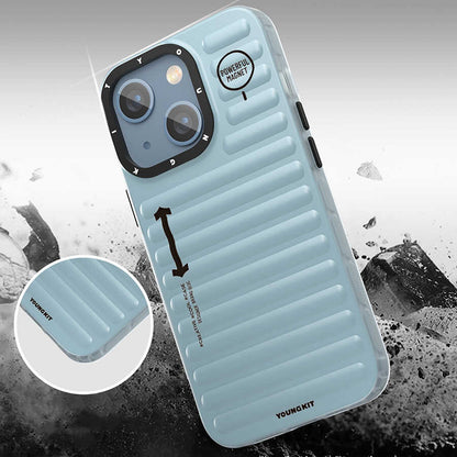 Apple iPhone 13 Kılıf YoungKit Plain Coloured Serisi Kapak Mavi