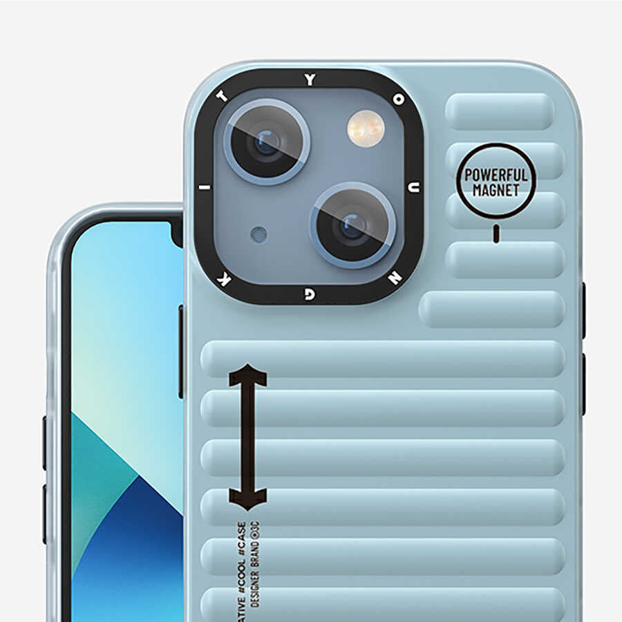 Apple iPhone 13 Kılıf YoungKit Plain Coloured Serisi Kapak Gri