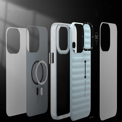 Apple iPhone 13 Kılıf YoungKit Plain Coloured Serisi Kapak Gümüş