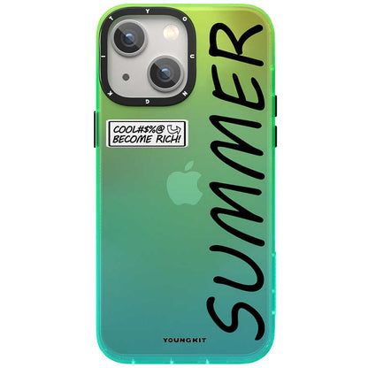 Apple iPhone 13 Kılıf YoungKit Summer Serisi Kapak Rose Gold