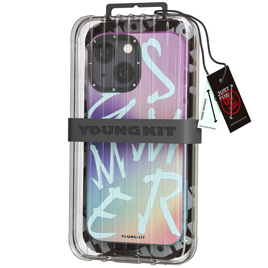 Apple iPhone 13 Kılıf YoungKit Summer Serisi Kapak Turuncu