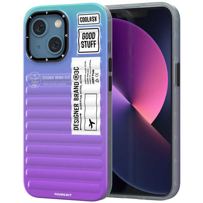 Apple iPhone 13 Kılıf YoungKit The Secret Color Serisi Kapak Mavi