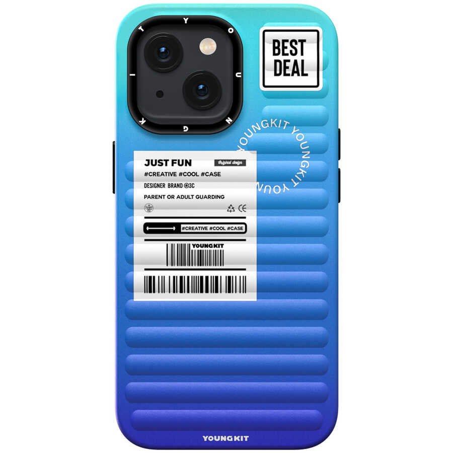 Apple iPhone 13 Kılıf YoungKit The Secret Color Serisi Kapak Yeşil