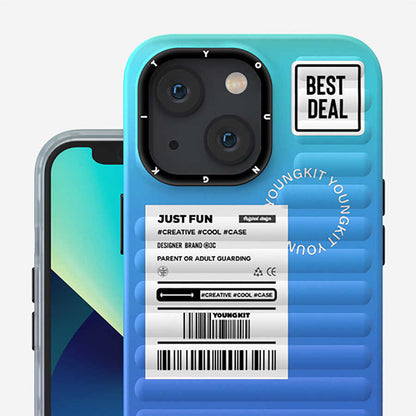 Apple iPhone 13 Kılıf YoungKit The Secret Color Serisi Kapak Mavi