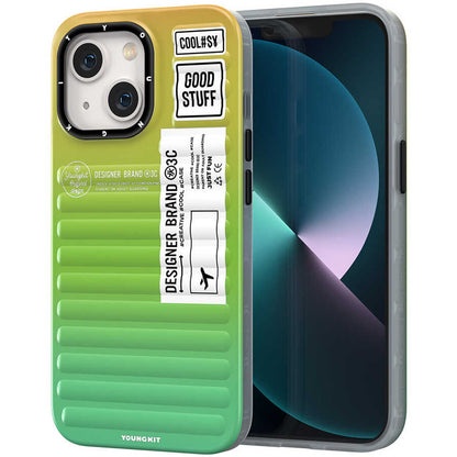 Apple iPhone 13 Kılıf YoungKit The Secret Color Serisi Kapak Yeşil