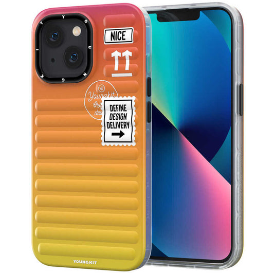 Apple iPhone 13 Kılıf YoungKit The Secret Color Serisi Kapak Turuncu