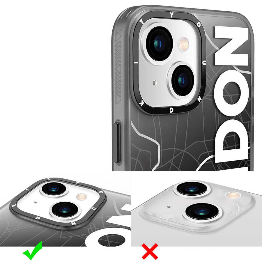 Apple iPhone 13 Kılıf YoungKit World Trip Serisi Kapak London