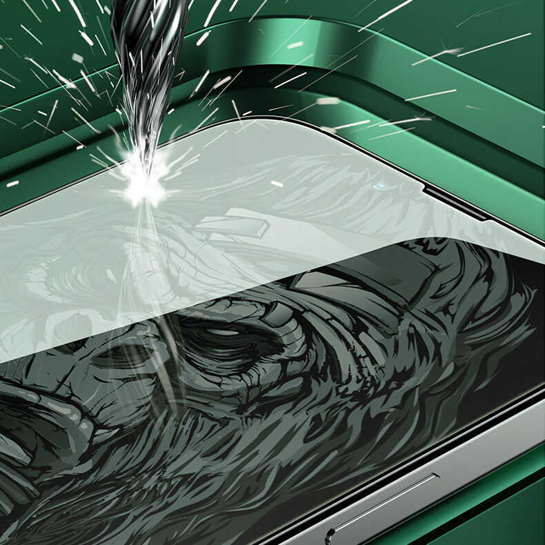 Apple iPhone 13 Mini Benks Little KingKong Anti-Blue Light Cam Ekran Koruyucu Siyah