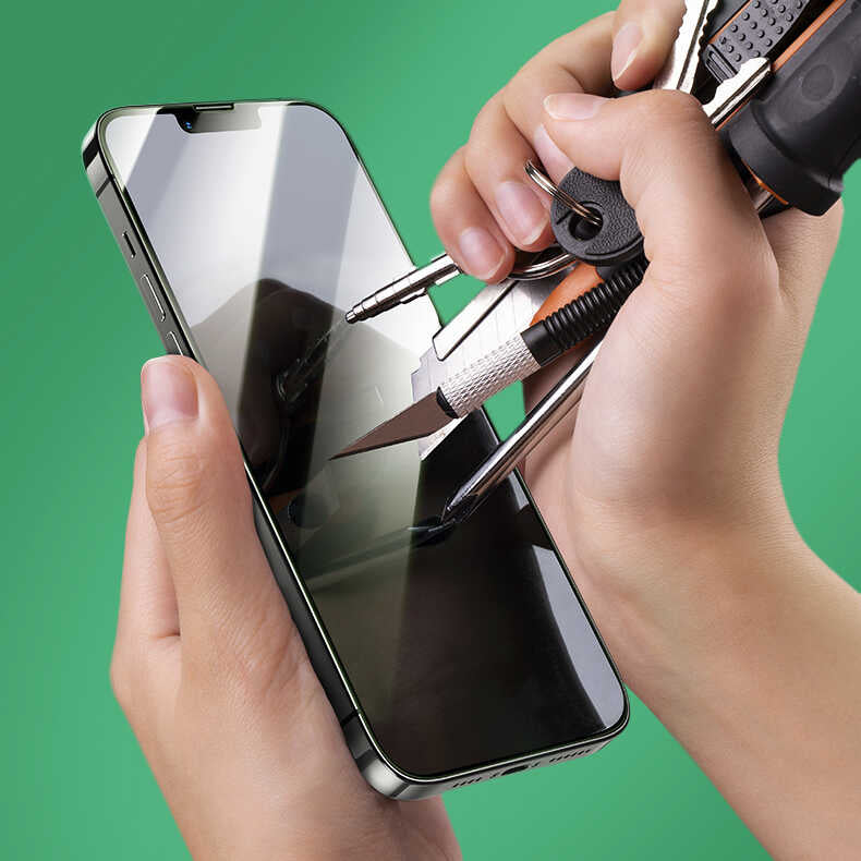 Apple iPhone 13 Mini Benks Little KingKong Anti-Blue Light Cam Ekran Koruyucu Siyah