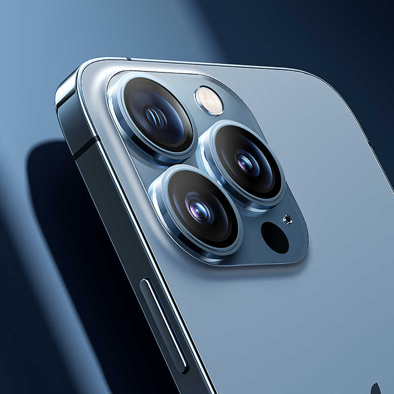 Apple iPhone 13 Pro Benks King Kong Kamera Lens Koruyucu Gümüş