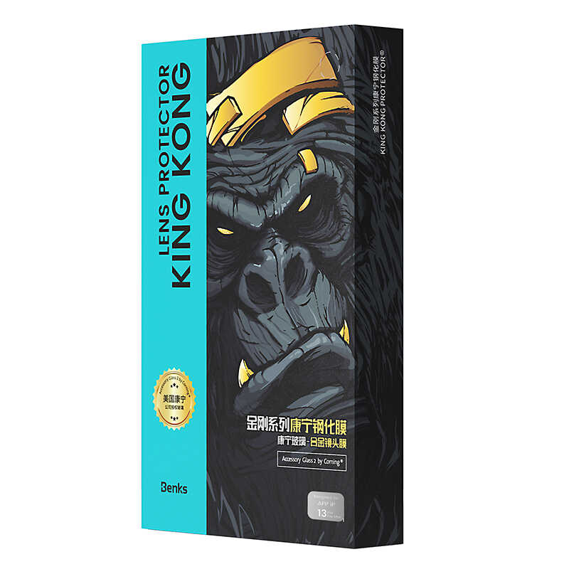 Apple iPhone 13 Pro Benks King Kong Kamera Lens Koruyucu Gümüş
