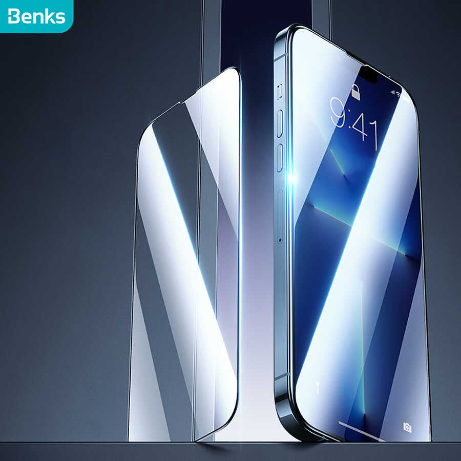 Apple iPhone 13 Pro Benks Mat Ekran Koruyucu Parmak İzi Bırakmayan Oyunculara Özel Ekran Filmi Siyah