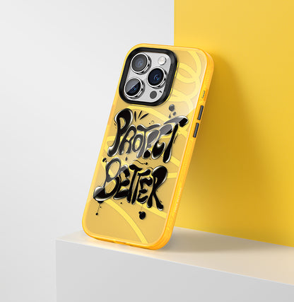 Apple iPhone 13 Pro Kılıf Airbagli TPU Yazı Temalı Benks Dynamic New Kapak Pembe