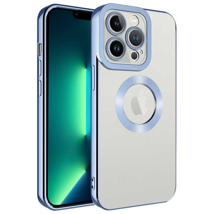Apple iPhone 13 Pro Kılıf Kamera Korumalı Logo Gösteren Zore Omega Kapak