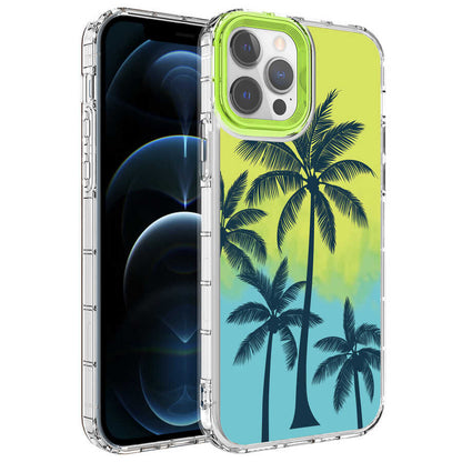 Apple iPhone 13 Pro Kılıf Kamera Korumalı Renkli Desenli Sert Silikon Zore Korn Kapak