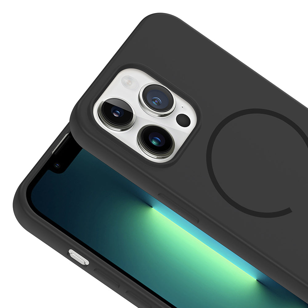 Apple iPhone 13 Pro Kılıf M-safe Şarj Özellikli Zore Meta Kapak