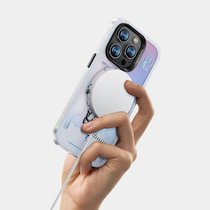 Apple iPhone 13 Pro Kılıf M-safe Şarj Özellikli Benks Casebang Explore Kapak Beyaz