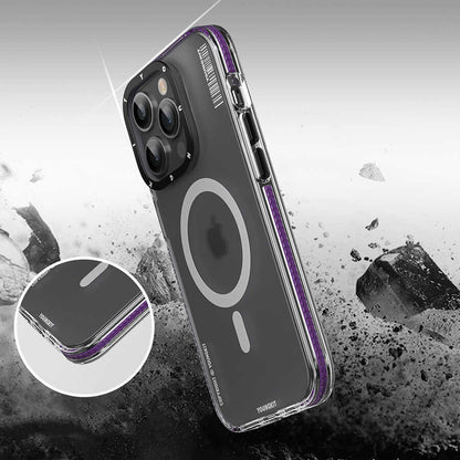 Apple iPhone 13 Pro Kılıf M-safe Şarj Özellikli Youngkit Jane Sand Serisi Kapak Mavi