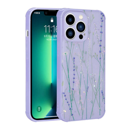 Apple iPhone 13 Pro Kılıf Simli Desenli Kamera Korumalı Parlak Zore Popy Kapak