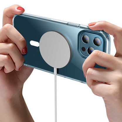 Apple iPhone 13 Pro Kılıf Wiwu Magnetic Crystal Kapak Renksiz