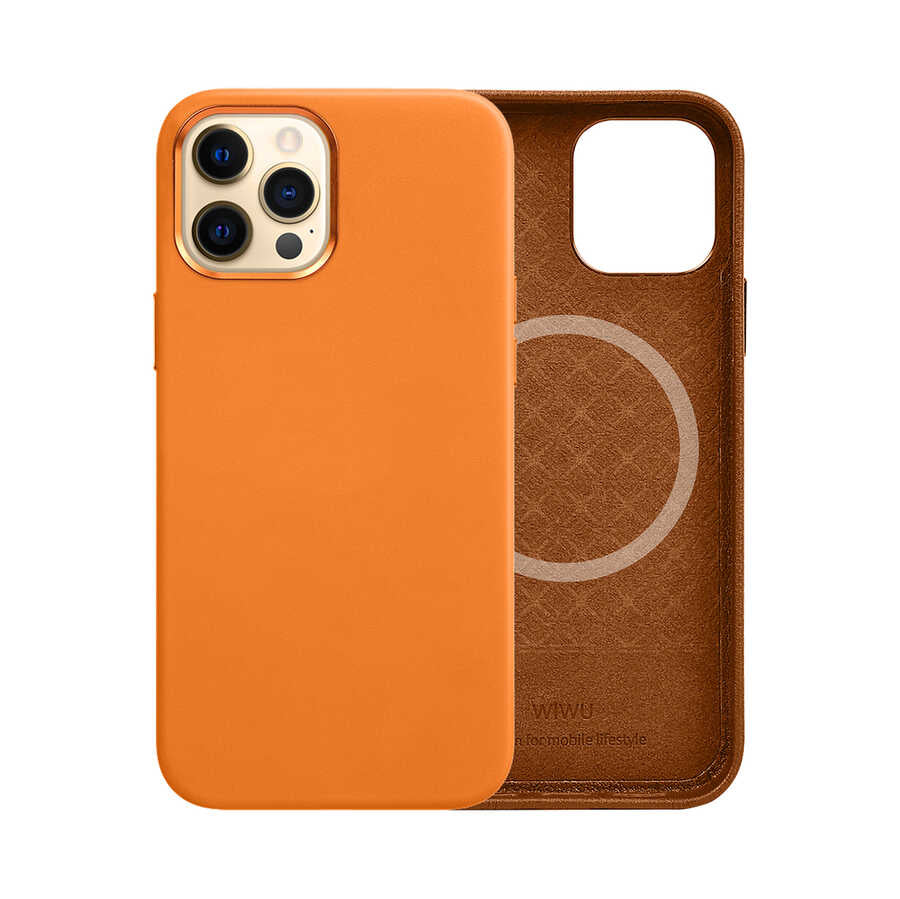 Apple iPhone 13 Pro Kılıf Wiwu M-safe Magnetic Kapak Siyah