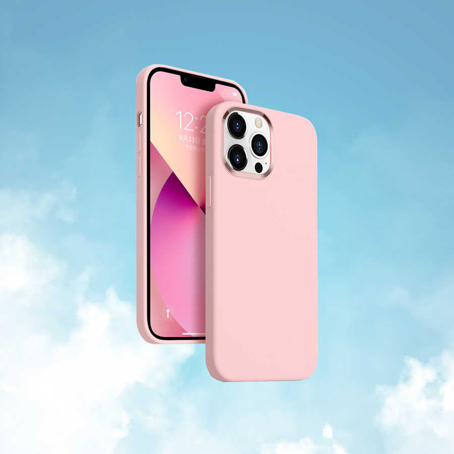 Apple iPhone 13 Pro Kılıf Wiwu M-safe Magnetic Silikon Kapak Yeşil