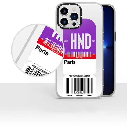 Apple iPhone 13 Pro Kılıf YoungKit Any Time Trip Serisi Kapak CL028 Shangai