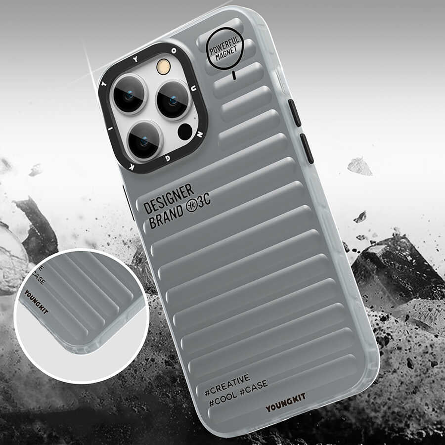 Apple iPhone 13 Pro Kılıf YoungKit Plain Coloured Serisi Kapak Yeşil