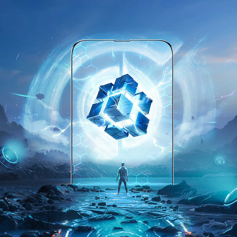 Apple iPhone 13 Pro Max Benks Mat Ekran Koruyucu Parmak İzi Bırakmayan Oyunculara Özel Ekran Filmi Siyah