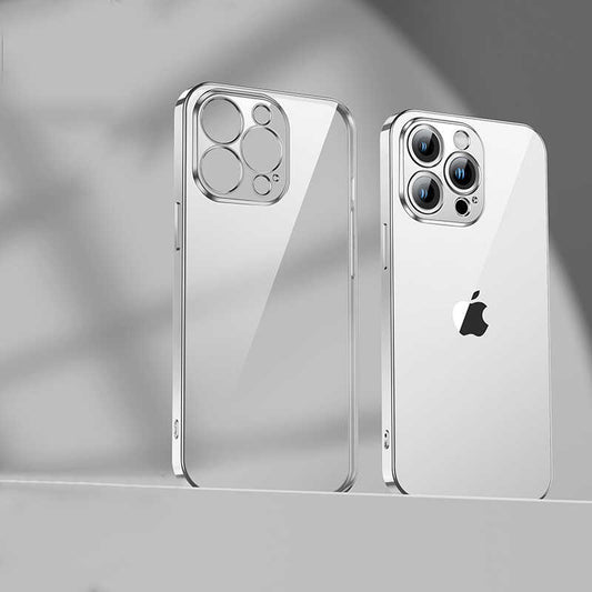 Apple iPhone 13 Pro Max Benks Matte Electroplated TPU Kapak Gümüş